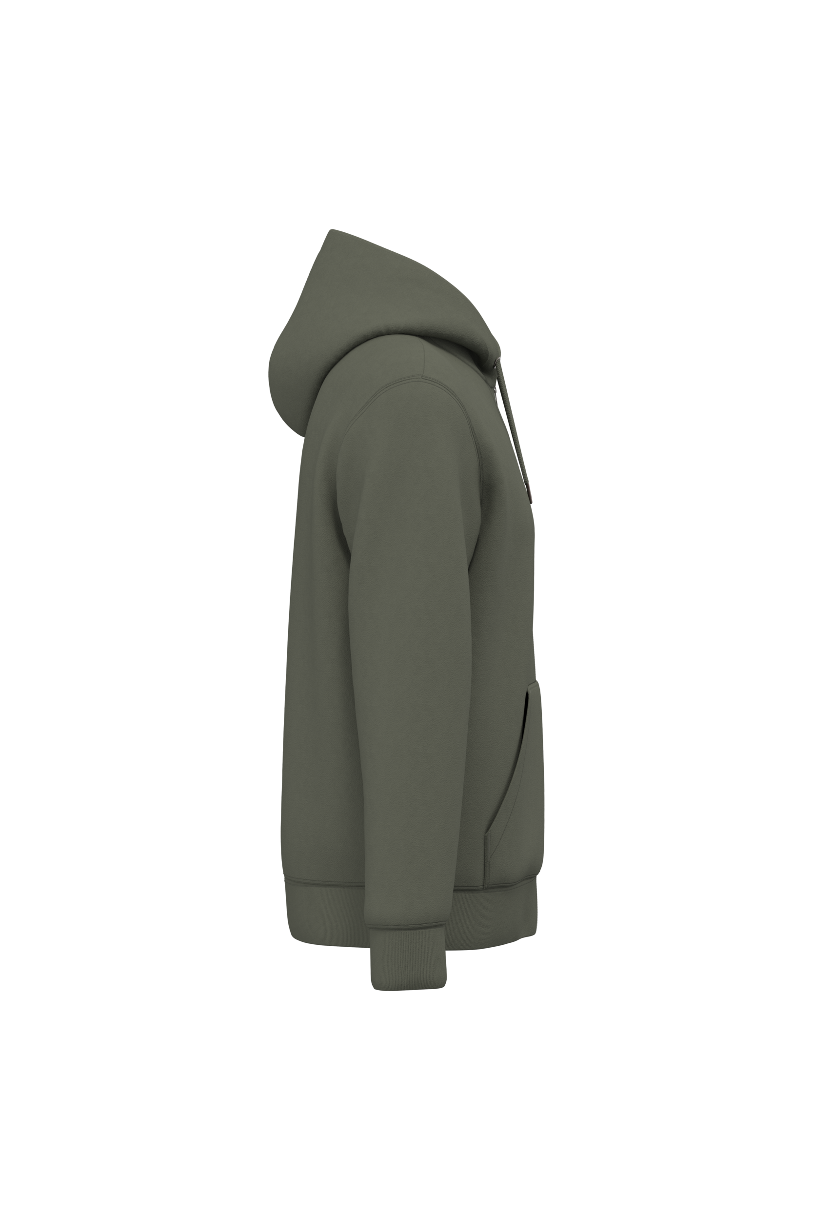 PS_NS402-S_ORGANICKHAKI.png Native Spirit NS402 Bio-Zip-Hoodie Organic Khaki – Seitenansicht