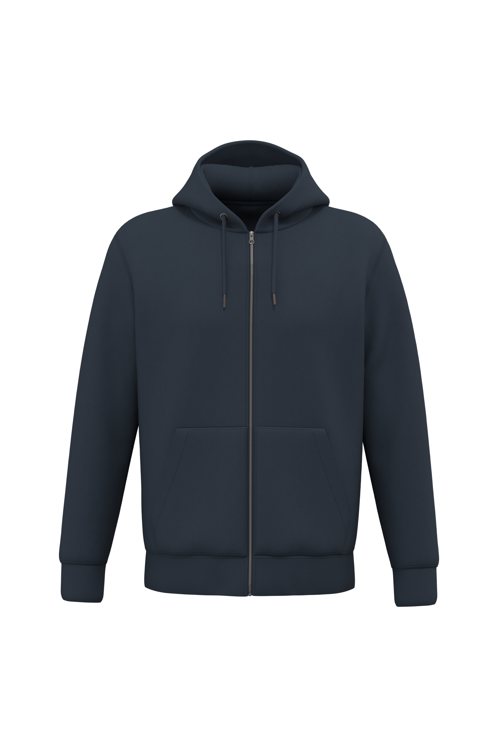 Native Spirit NS402 Bio-Zip-Hoodie Navy Blue – Vorderseite