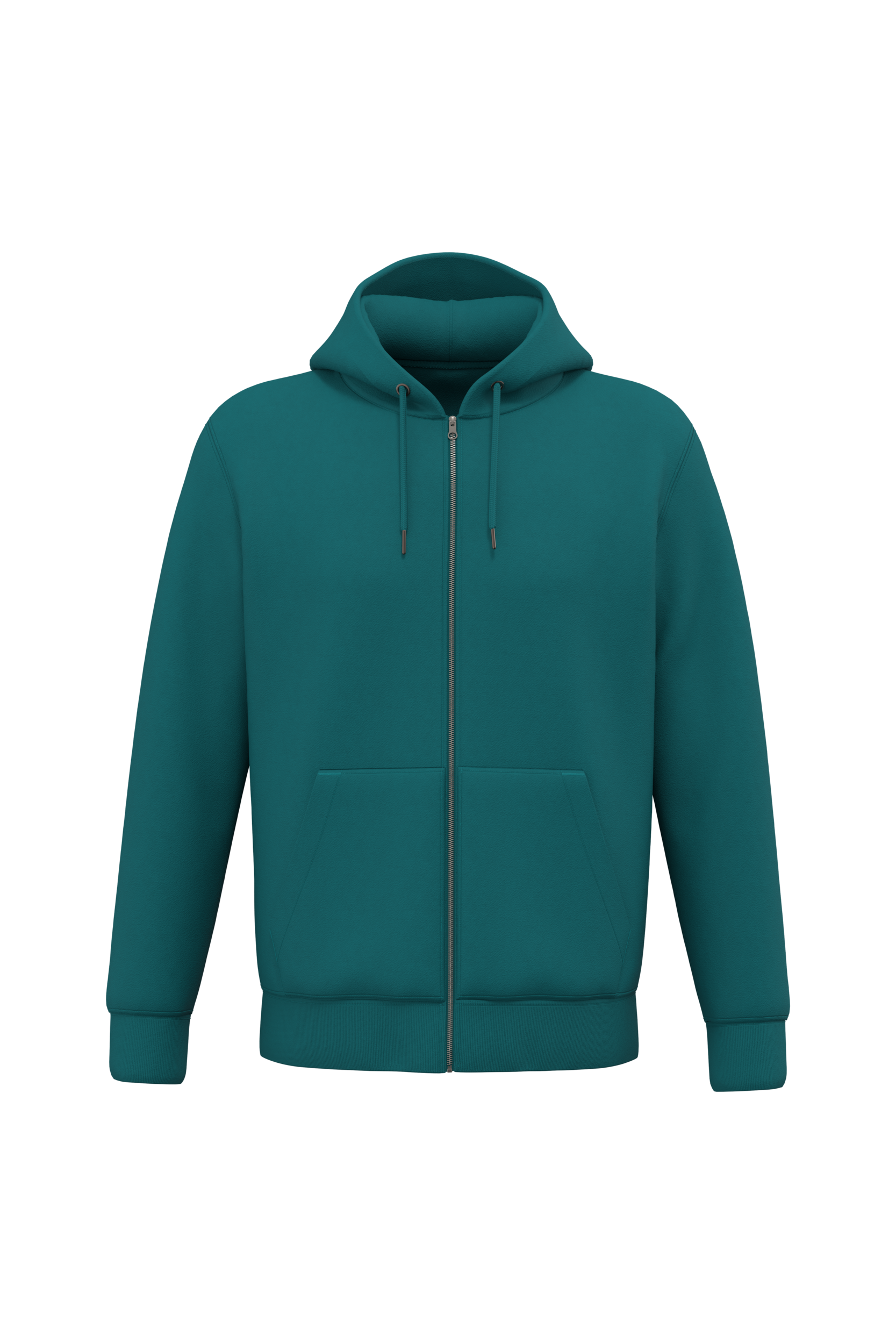 PS_NS402_PEACOCKGREEN.png Native Spirit NS402 Bio-Zip-Hoodie Peacock Green – Vorderseite