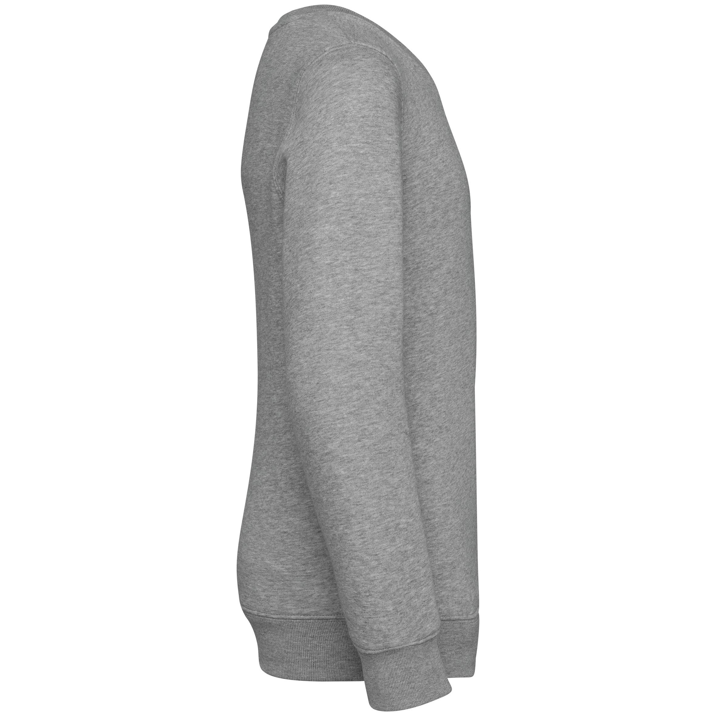 PS_NS403-S_MOONGREYHEATHER.png Native Spirit NS403 Bio-Sweatshirt Moon Grey Heather – Seitenansicht