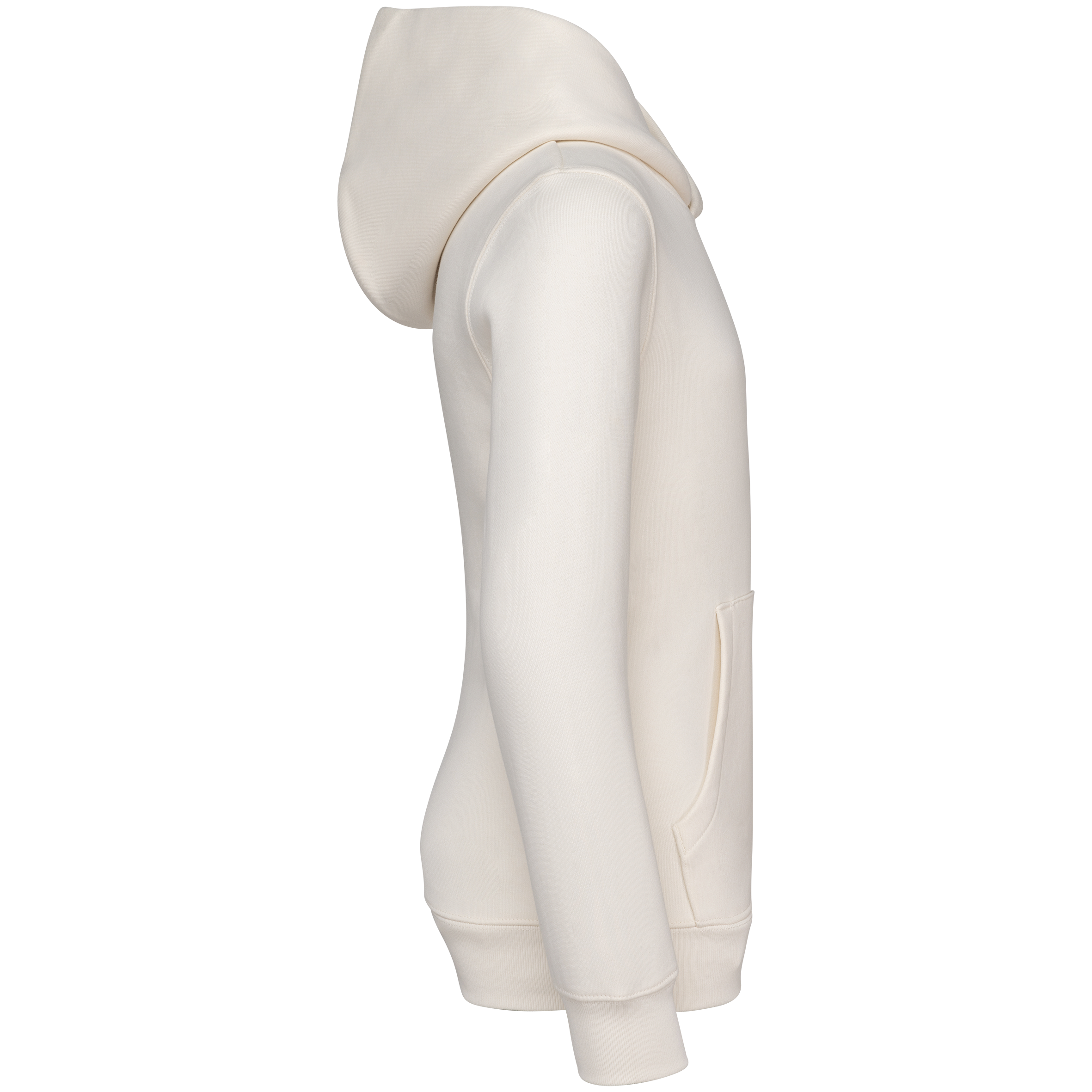 PS_NS404-S-2_IVORY.png Native Spirit NS404 Bio-Hoodie Ivory – Seitenansicht