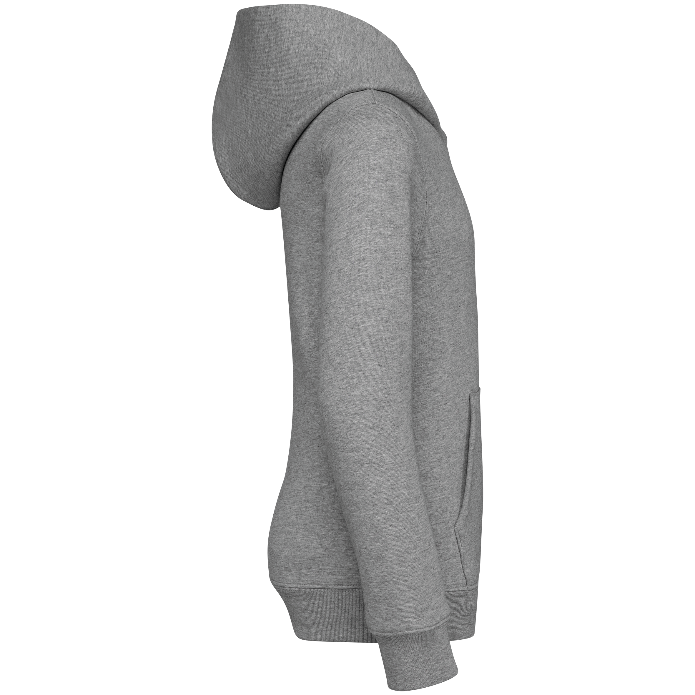 Native Spirit NS404 Bio-Hoodie Moon Grey Heather – Seitenansicht