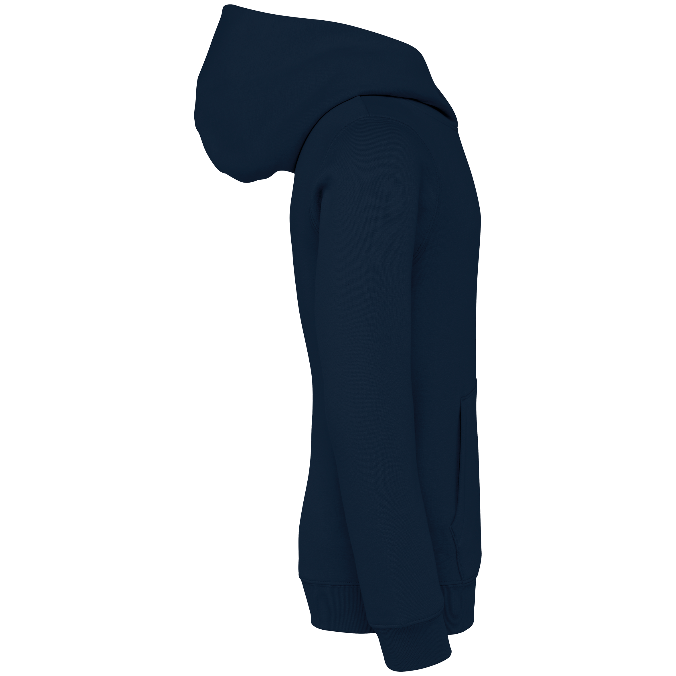 Native Spirit NS404 Bio-Hoodie Navy Blue – Seitenansicht