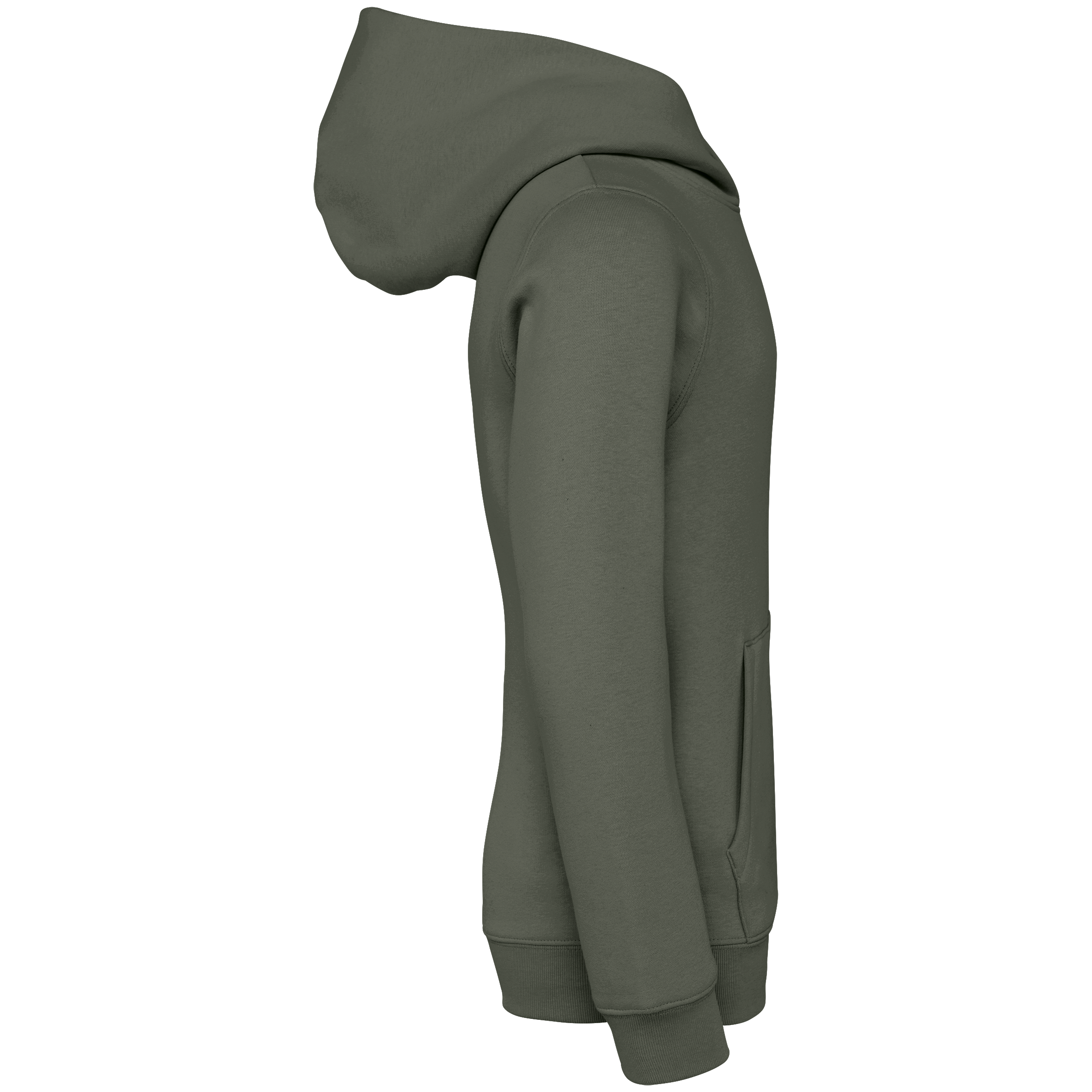 Native Spirit NS404 Bio-Hoodie Organic Khaki – Seitenansicht
